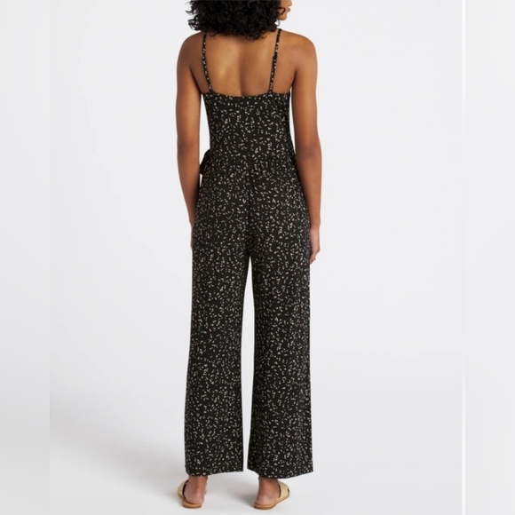 NWT Kaileigh Rochelle Knit Jumpsuit Size Large/Petite In Black - Picture 11 of 11